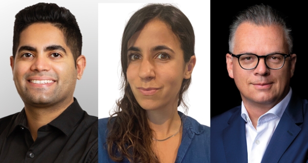 Agilität ist kein Luxus, sondern eine Notwendigkeit - v.l.: Ankit Walani, Ana Pajkovska (beide Ideafoster) und Jürgen Wollenschläger (EBS) - Quelle: J. Wollenschläger; A. Pajkovaska; A. Walani